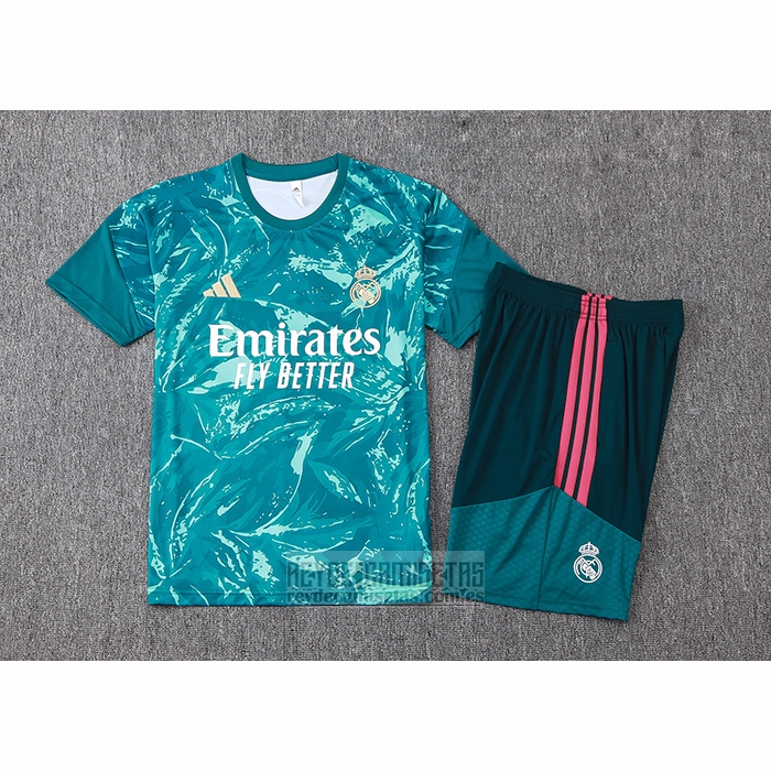 Chandal del Real Madrid Manga Corta 2026-2027 Verde - Pantalon Corto